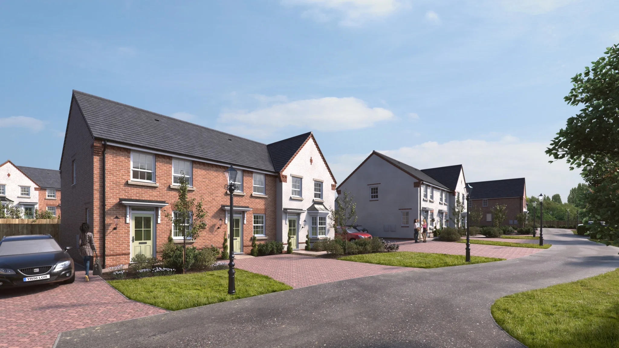 Proposed homes within Central Garage development