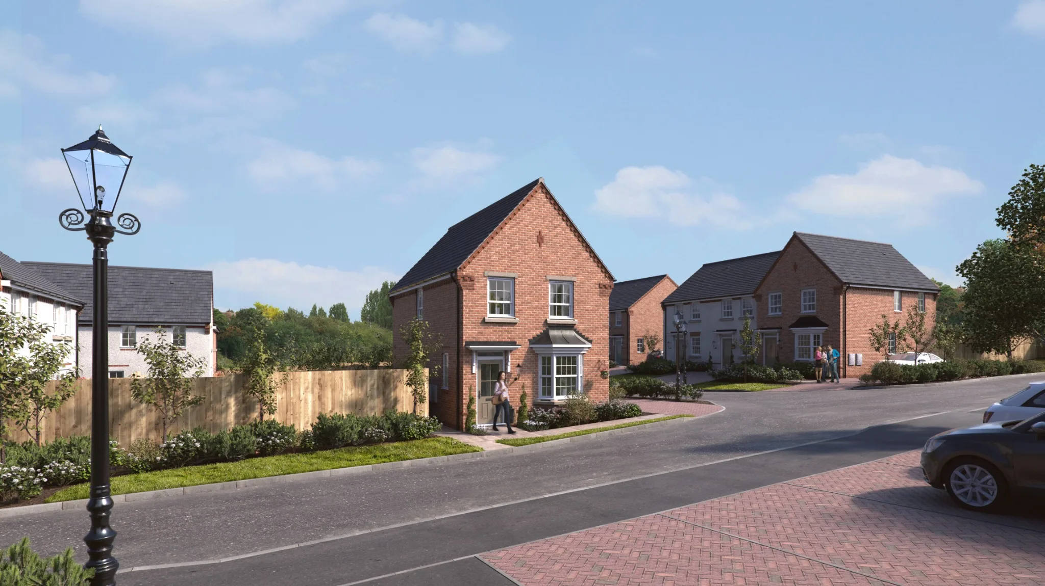 Corner dwelling within Central Garage development