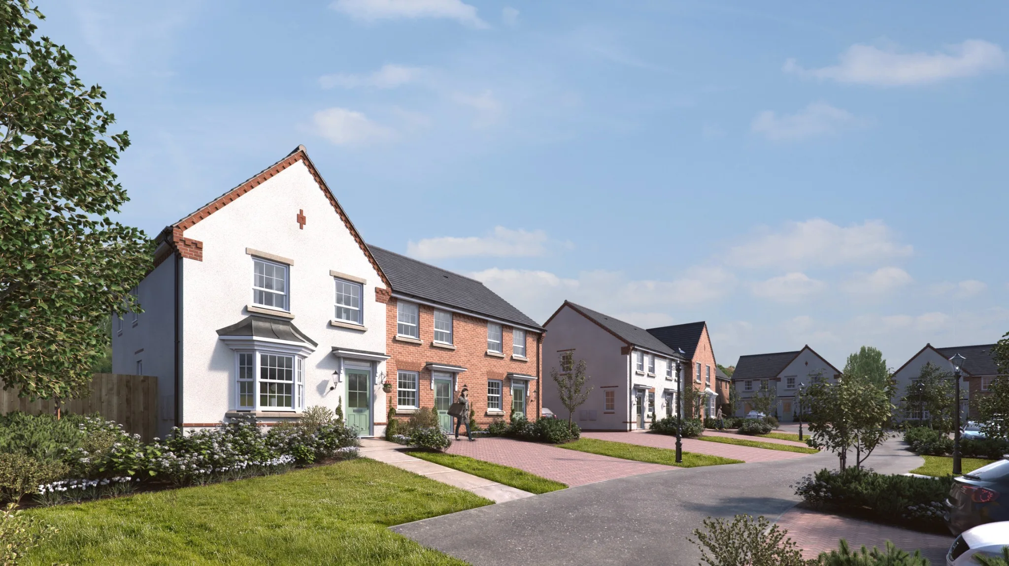 Proposed landscaped street at Central Garage