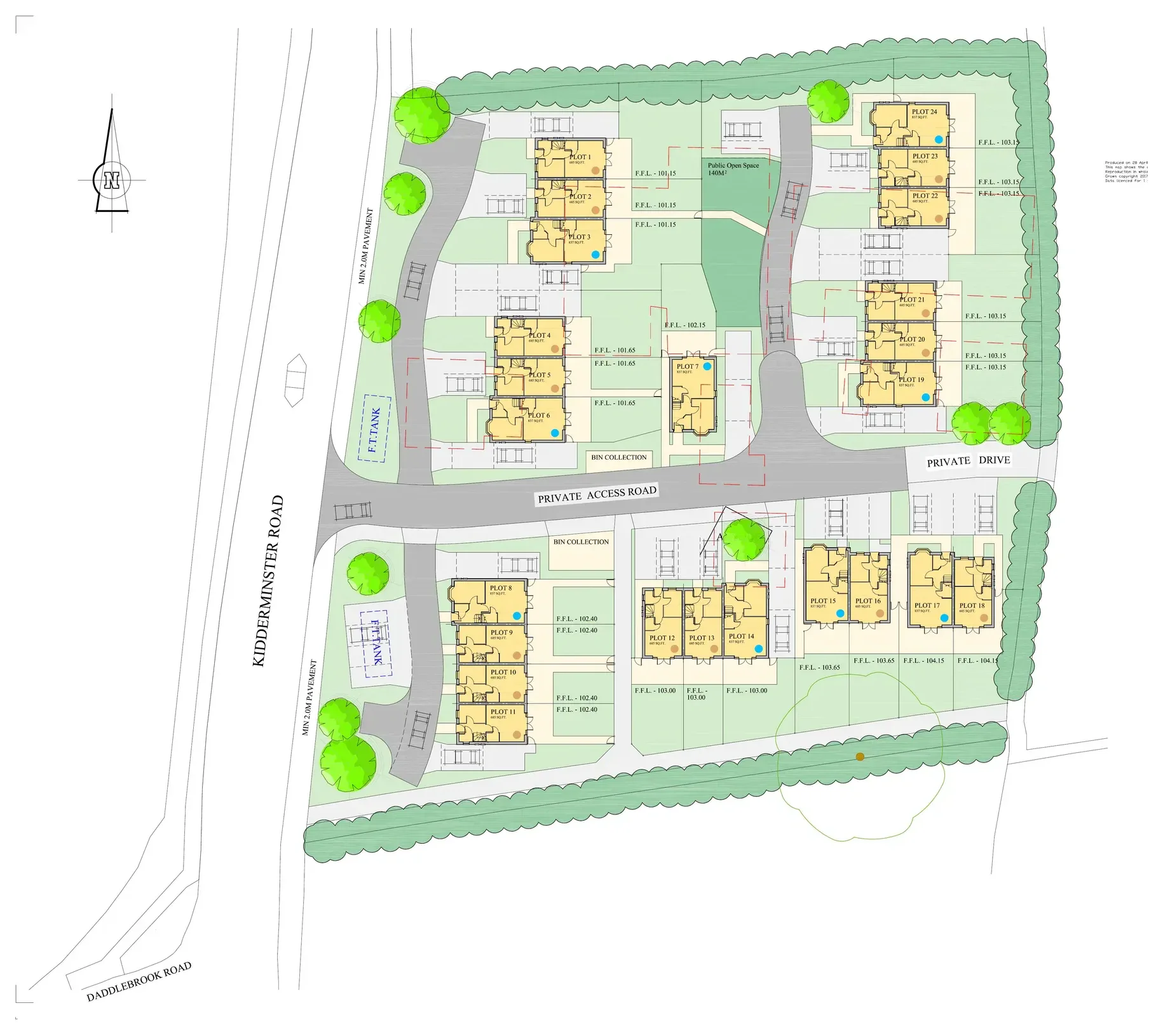 Central Garage proposed site layout
