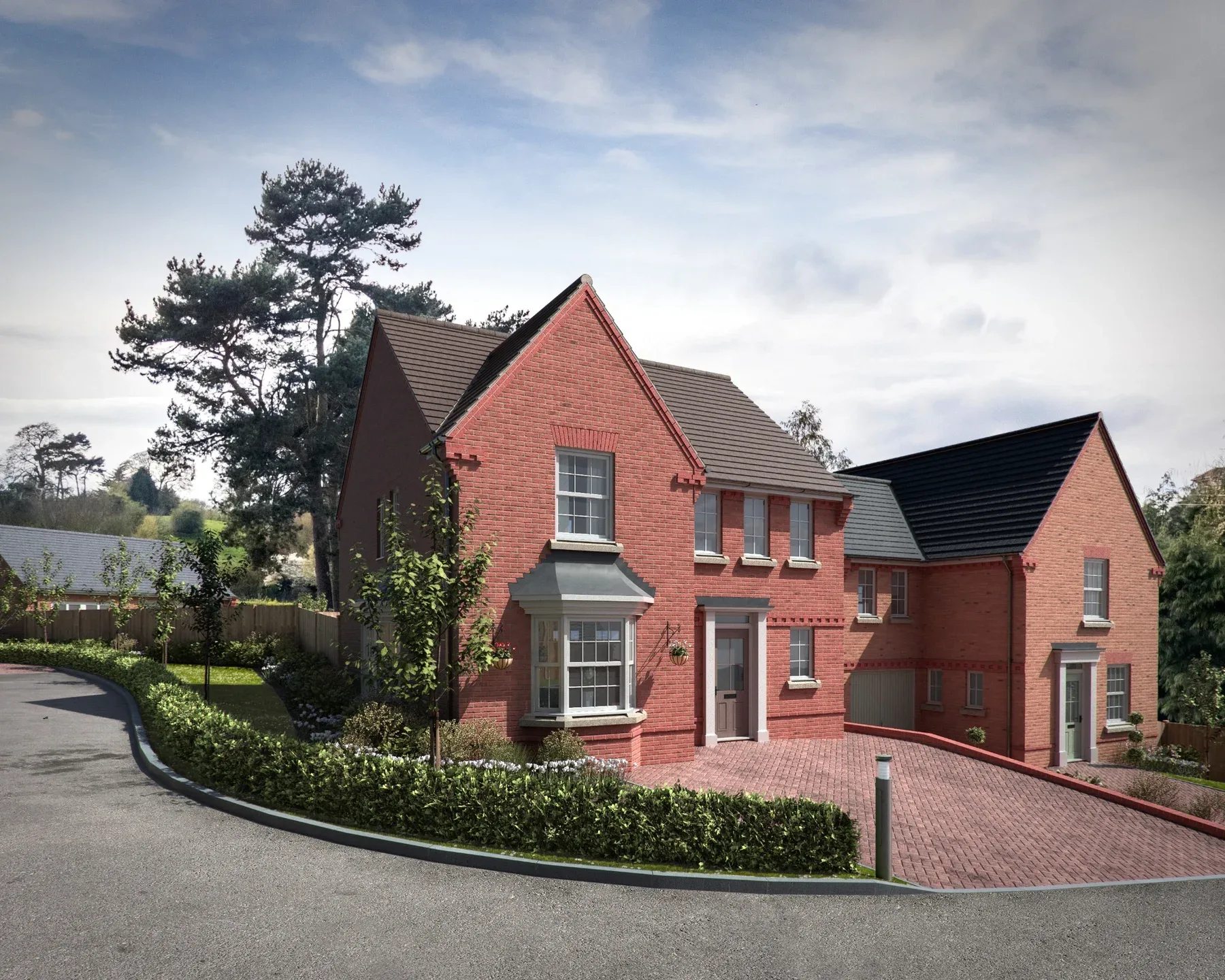 Detached house visualisation at The Grey House
