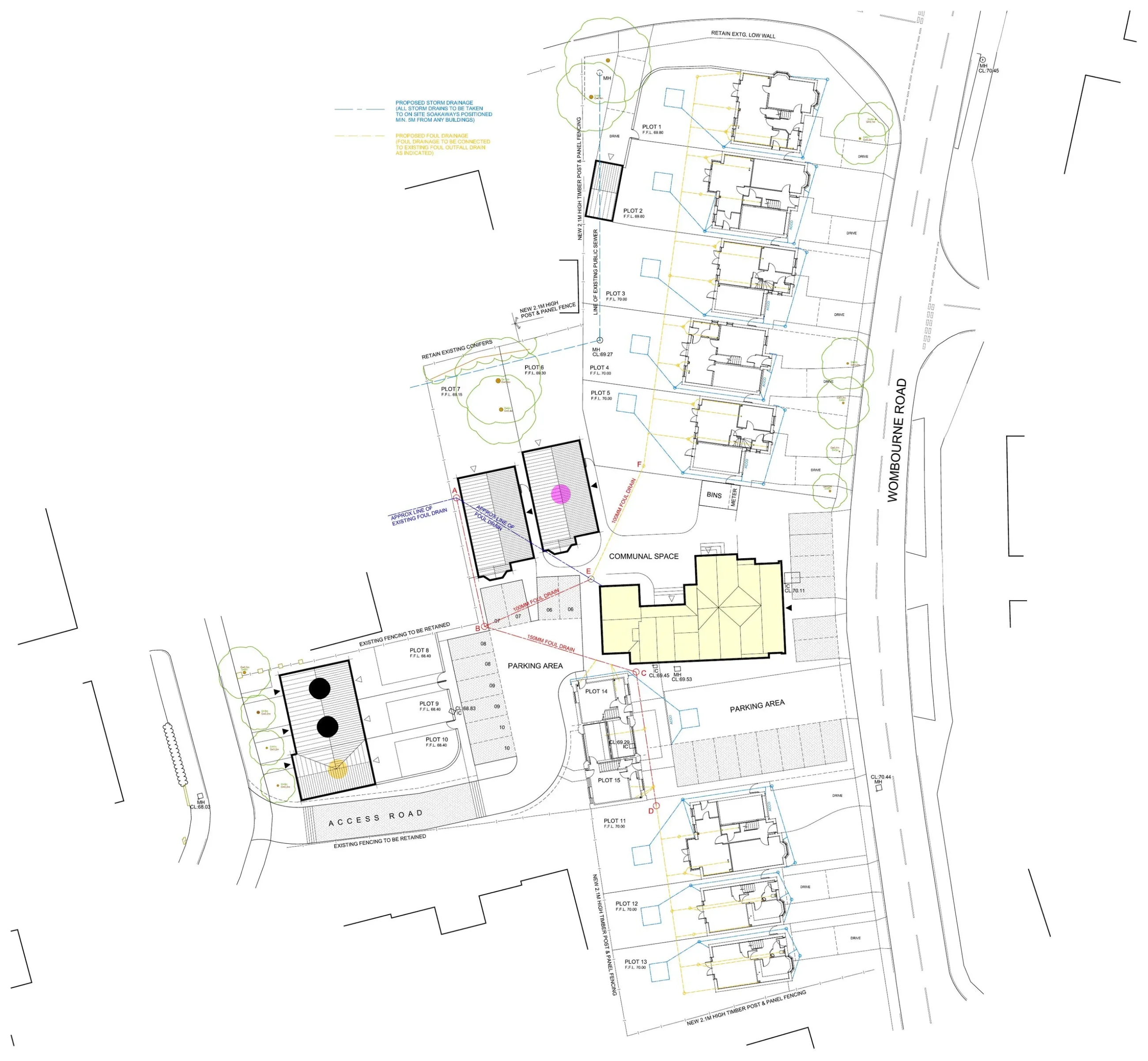 Proposed masterplan for the Greyhound Public House site