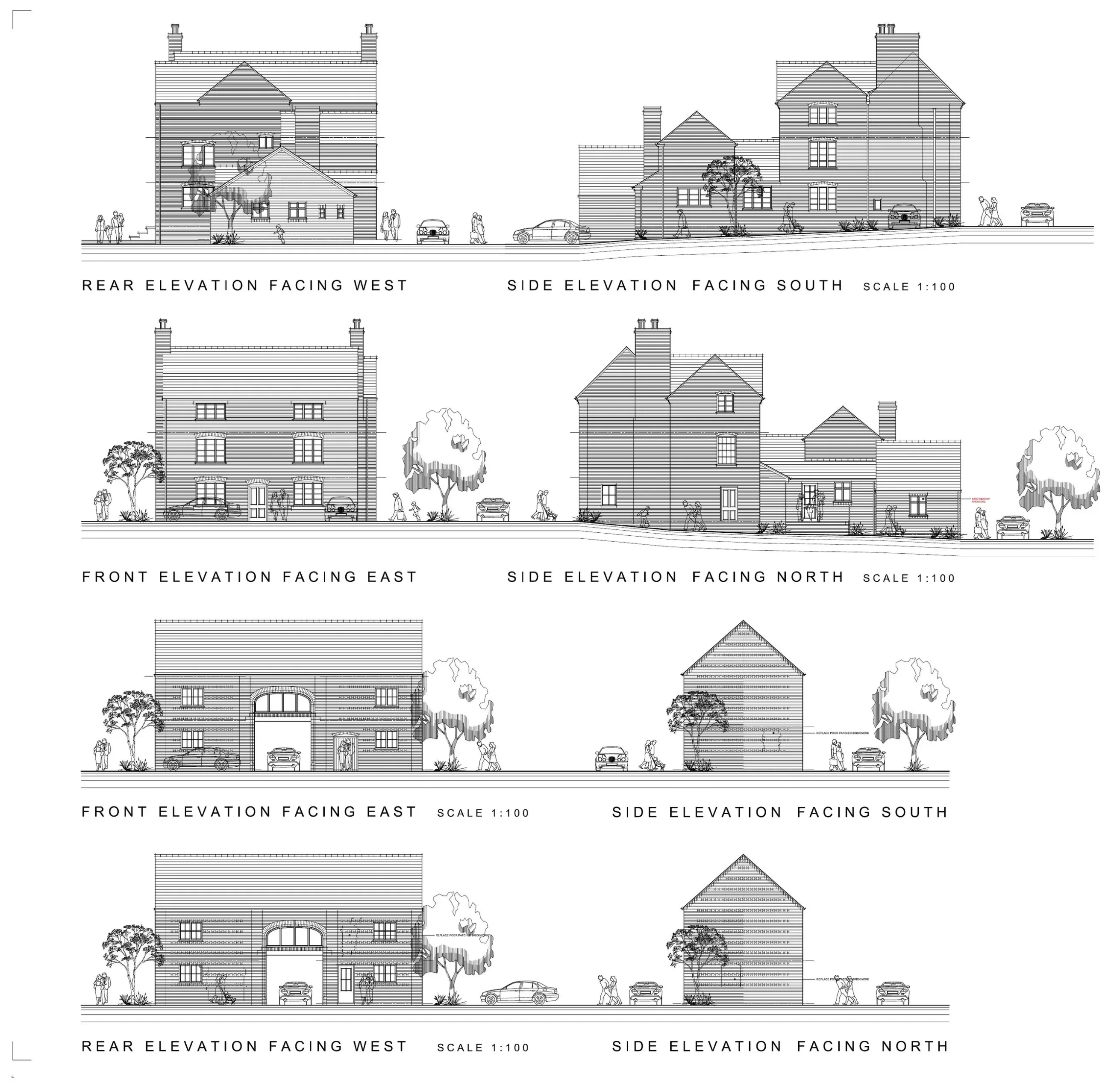 Proposed elevations