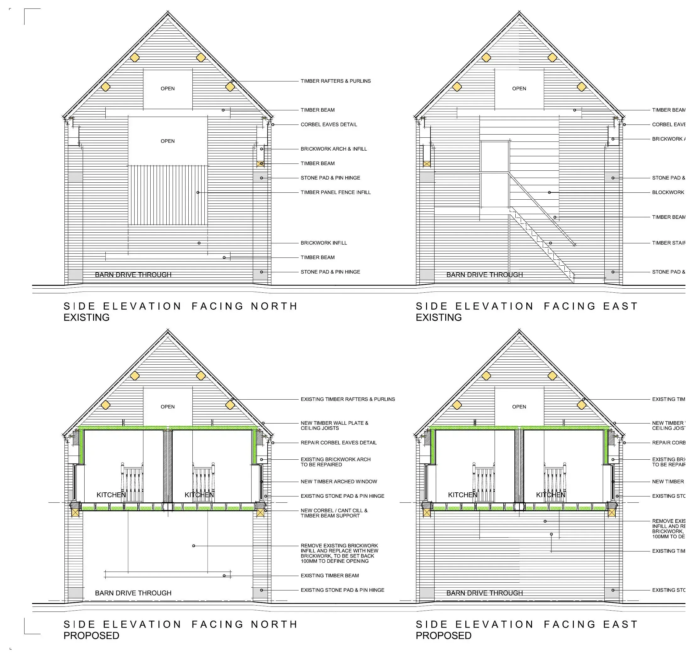 Barn conversion sections