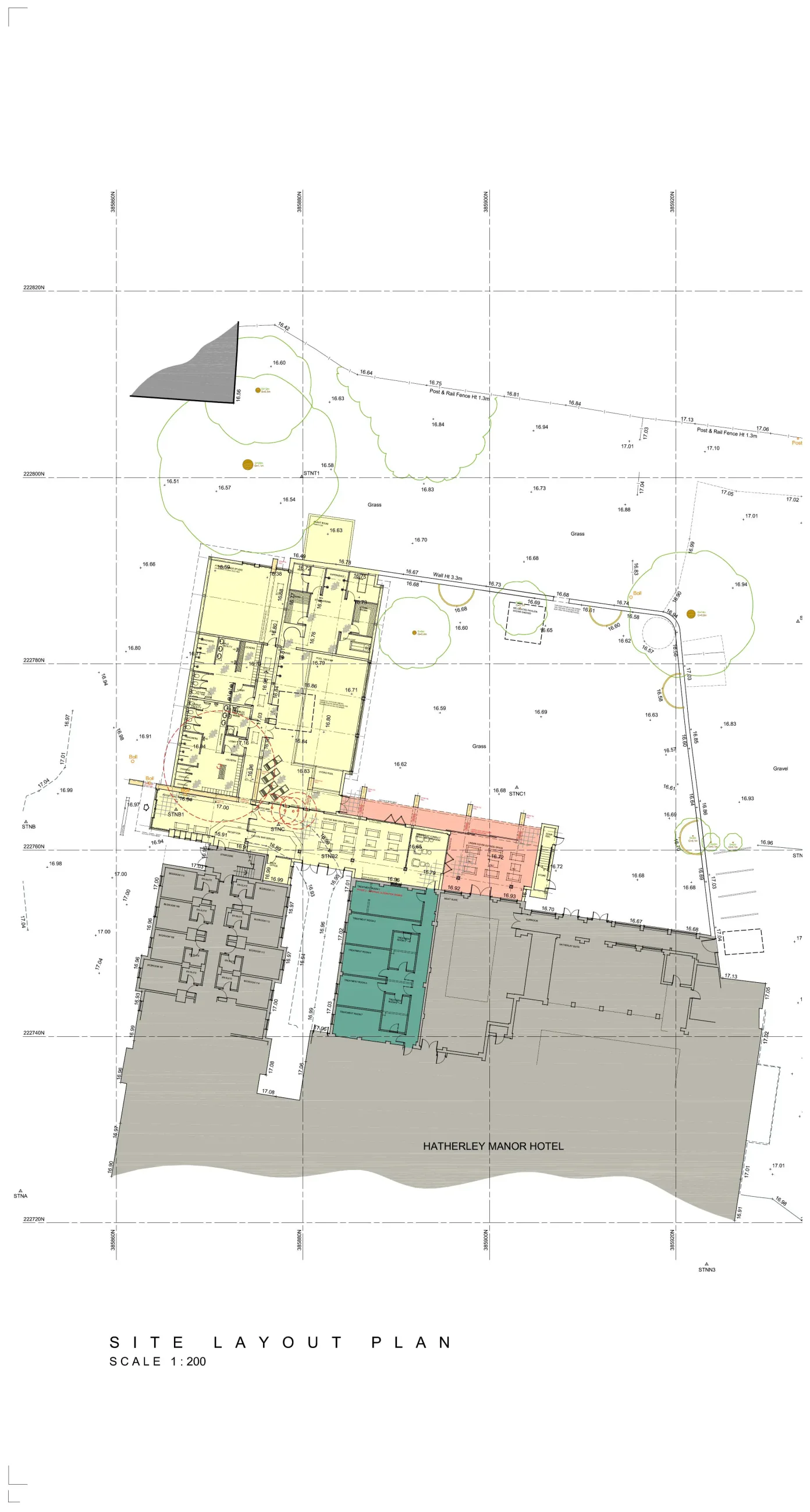 Proposed site layout plan for Hatherley Manor Hotel Spa