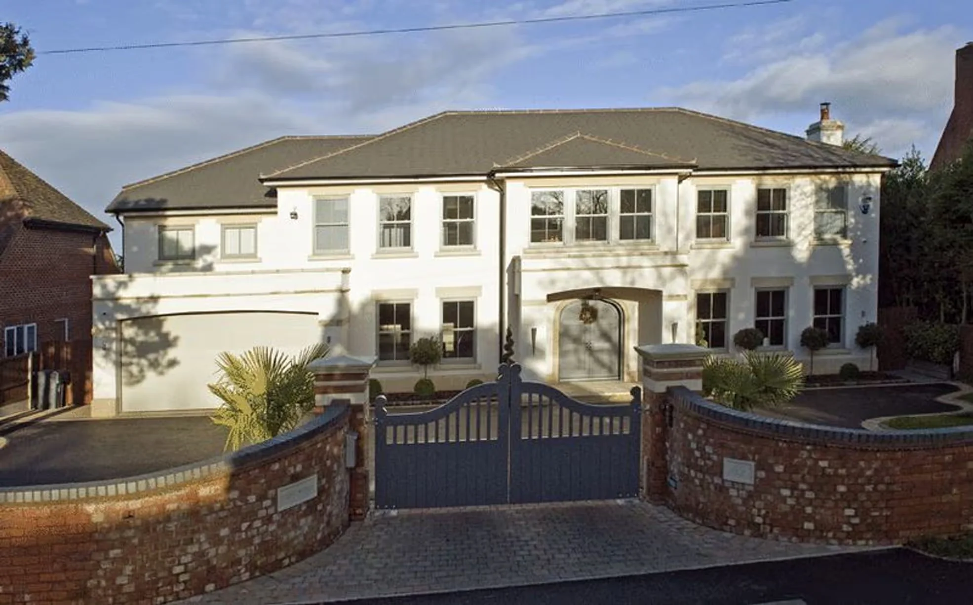Completed front elevation of the replacement dwelling at 67 Middlefield Lane