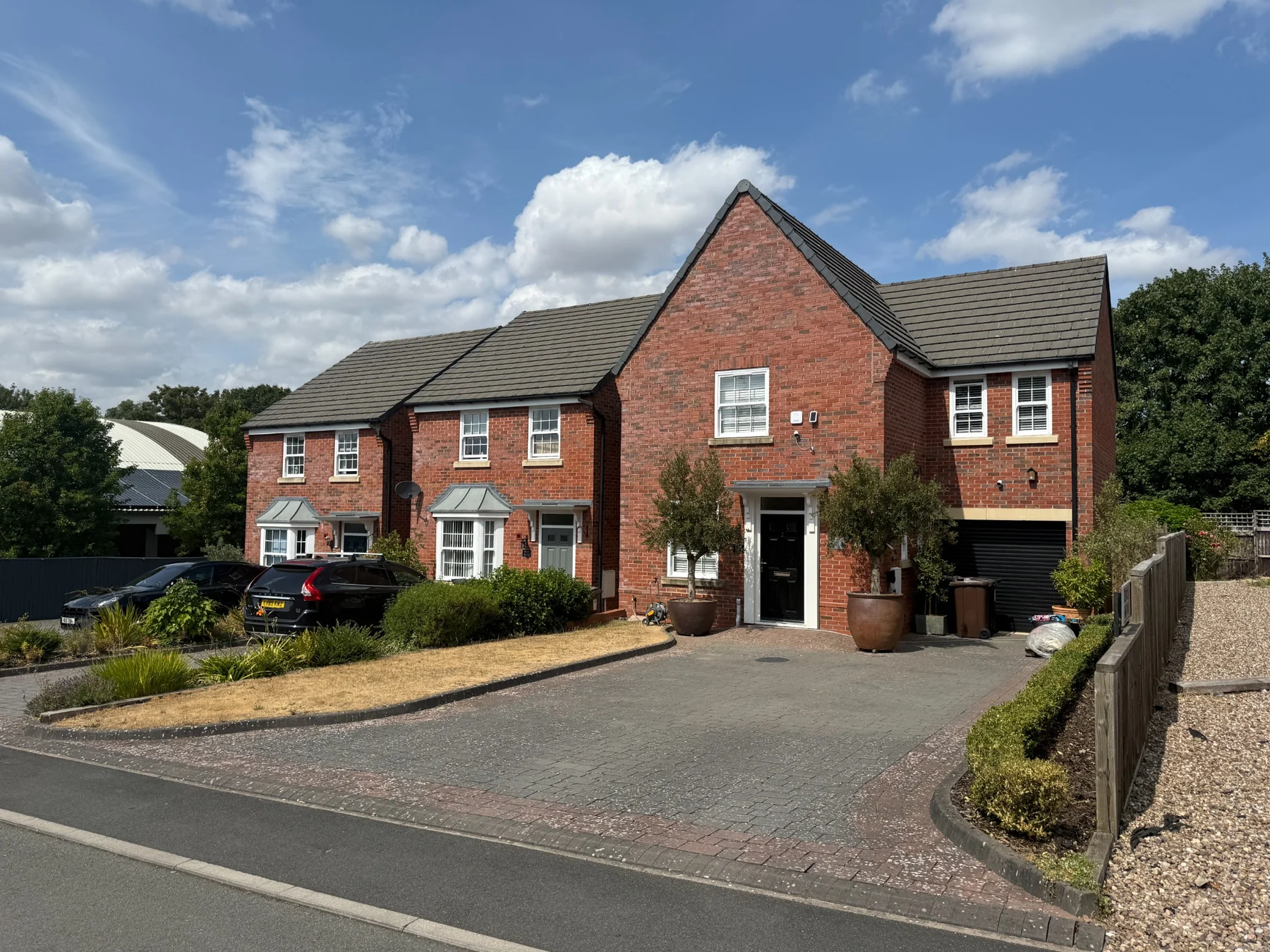 Completed principal dwelling and entrance at Cedar Vale, Tettenhall