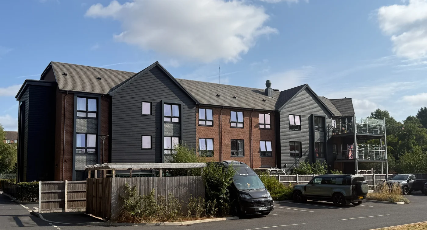 Completed Bridge Manor mixed-use development at Ounsdale Road
