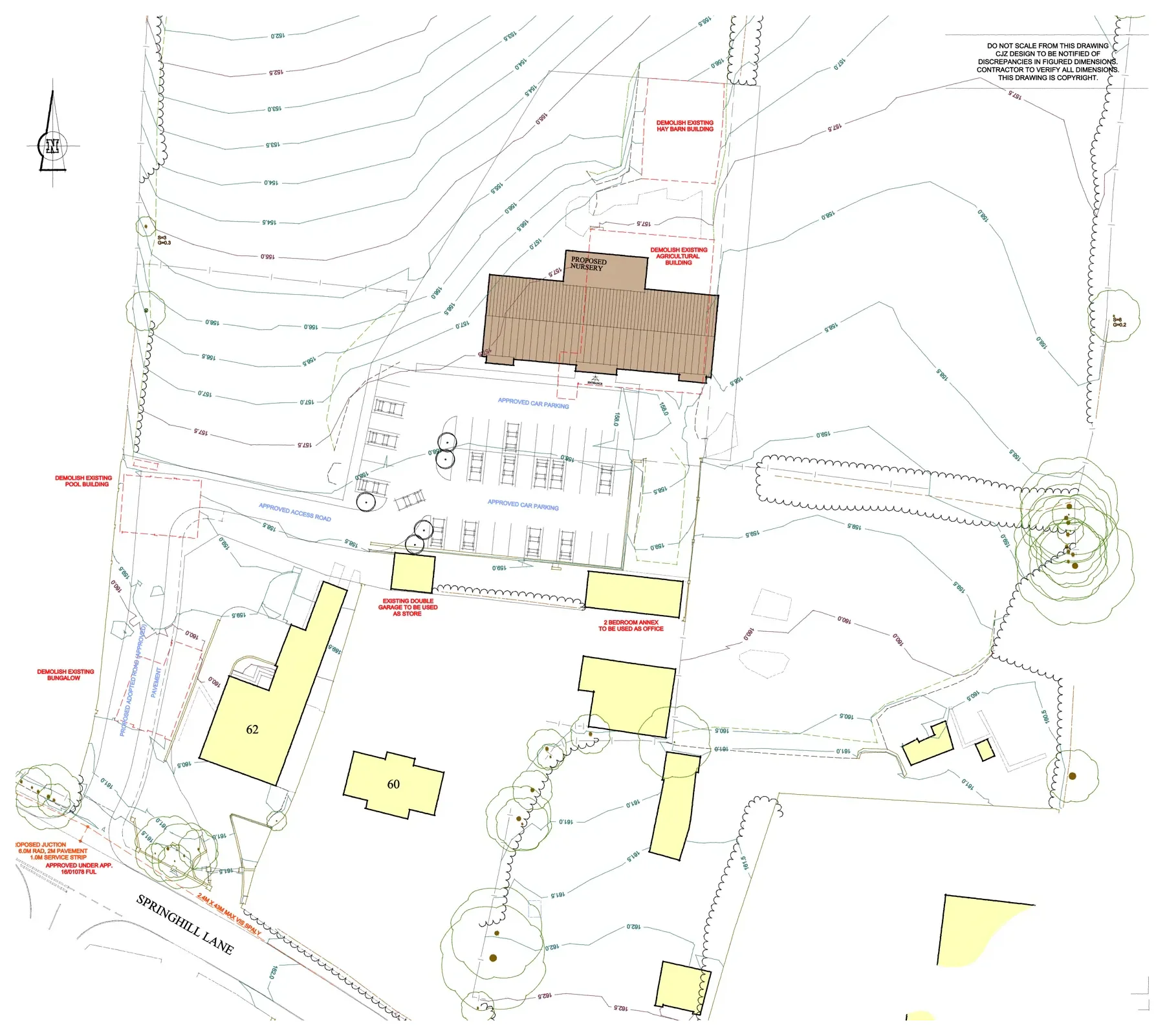 Site layout plan for Sandhill Day Nursery