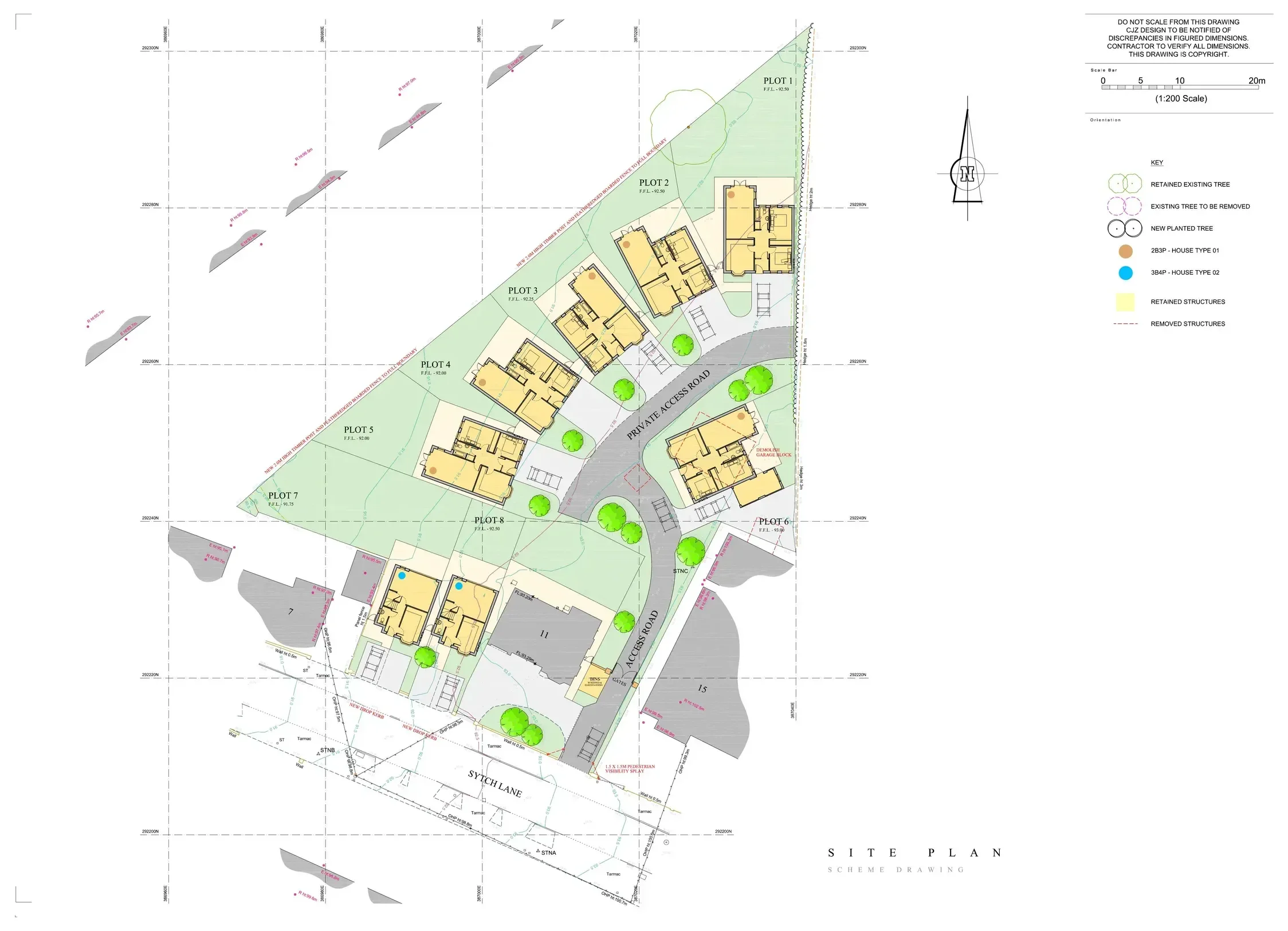 Proposed site layout plan for 11 Sytch Lane