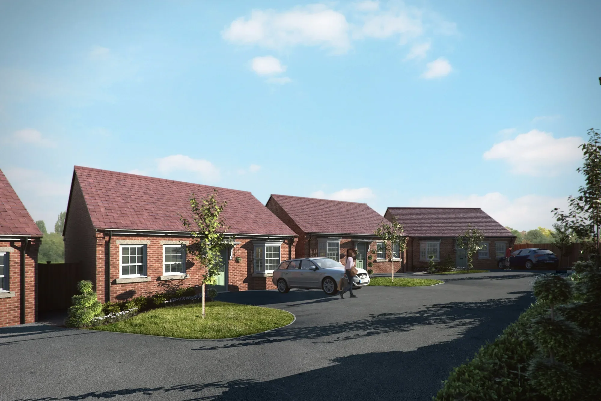 Proposed bungalow courtyard at 11 Sytch Lane